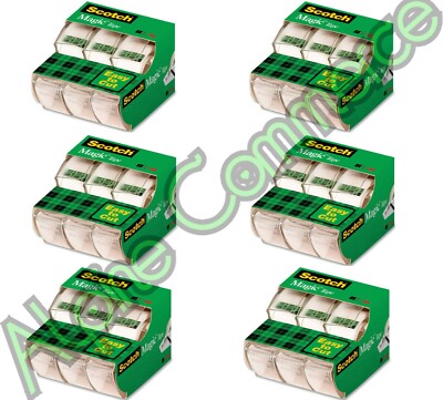 *18-Pieces* 3M Scotch Magic Invisible Matte-Finish Tape 3/4'' x 300'' Rolls 3105