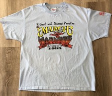 VTG March Madness Karate Classic 90s Blue T-Shirt L Single Stitch Made In USA