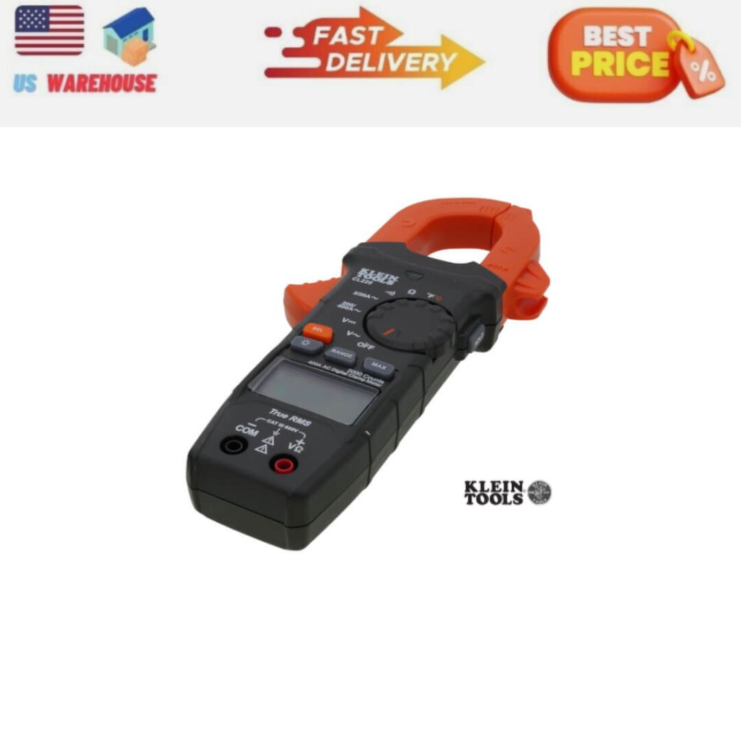 Klein Tools CL220 400 Amp Digital Clamp Meter AC AutoRanging with Temp