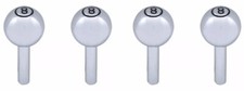 716 Car Pickup Truck Motorhome Semi Chrome 8 Ball 10-32 Door Lock Knobs 4 Set