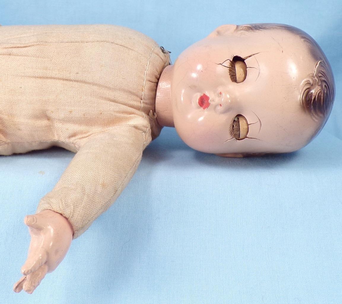 Effanbee Patsy Patsyette Doll Baby Composition Head Cloth Body