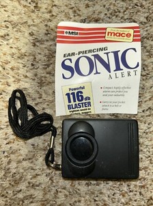 Vintage Sonic Personal Body Alarm Alert - MSI Ear Piercing 116 db Blaster Tested