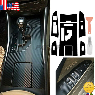 #ad For Lexus IS250 IS350 2006 2012 Carbon Fiber Gear Decor Kits Trim Sticker $19.99