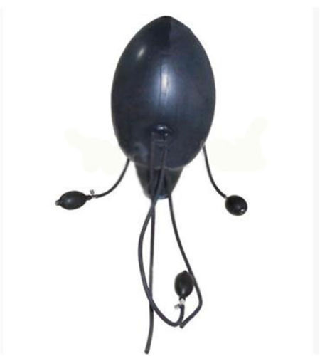 Latex Mask Attached Inflatable Gags Black Mask Inflatable Mask ...