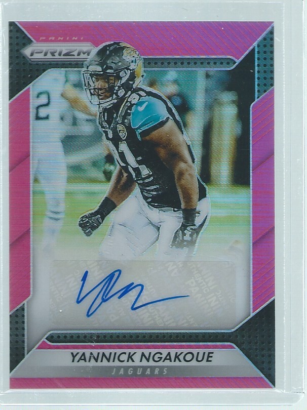 YANNICK NGAKOUE 2016 PANINI PRIZM AUTO PINK PRIZMS RC