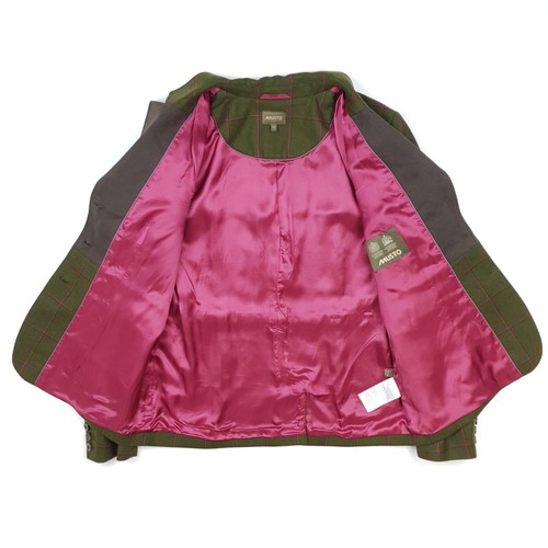 Chaqueta Blazer Musto Tweed 14 16 Mujer Abrigo Deportivo Hacking Verde Cuadros Ventana - Imagen 11 de 23