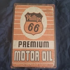 8"X12" Metal Sign Wall Art Man Cave Garage Bar Gas Station Oil 66 Motor Oil