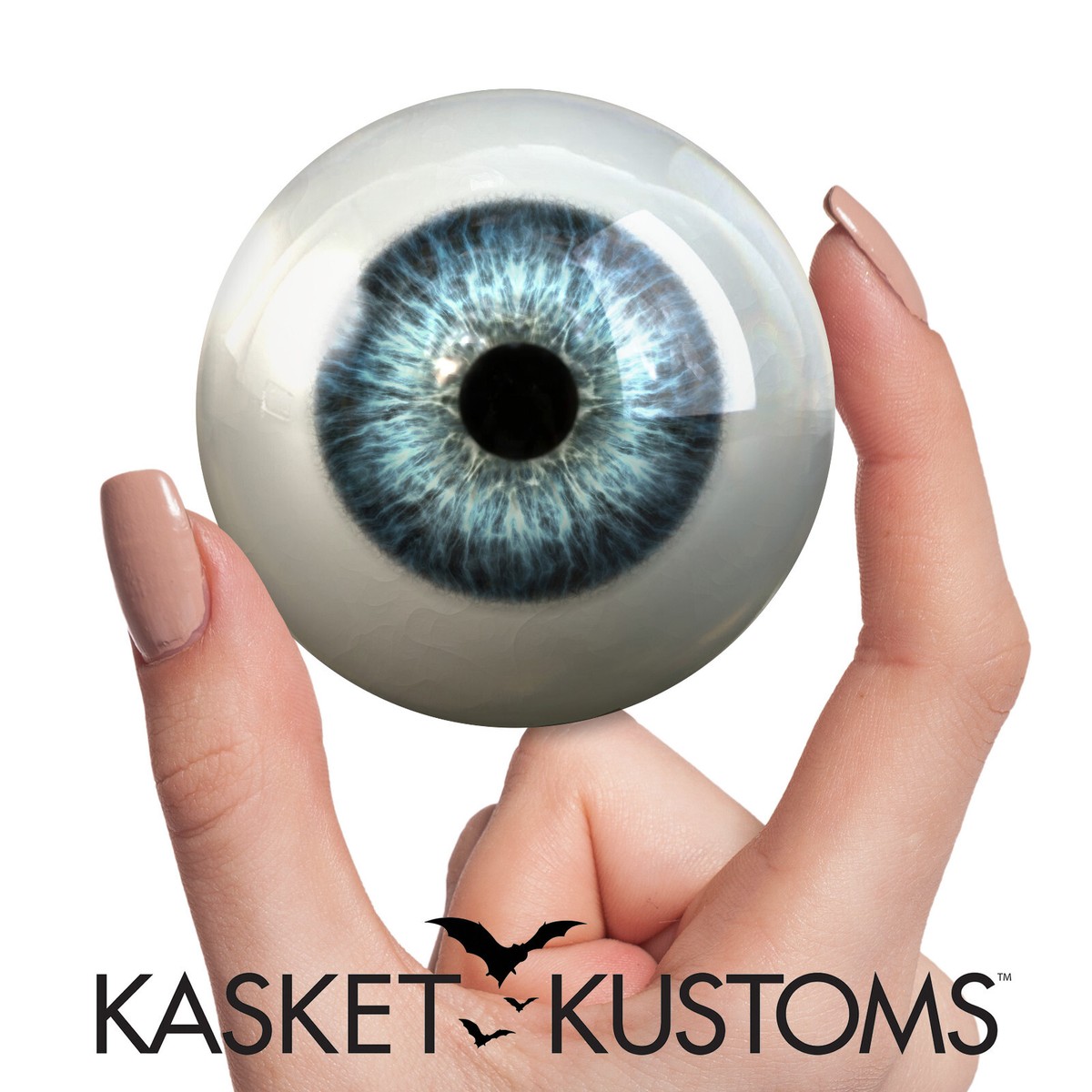 Ocean Blue Glass Eye - Extra Large Human Doll Taxidermy Eyeball
