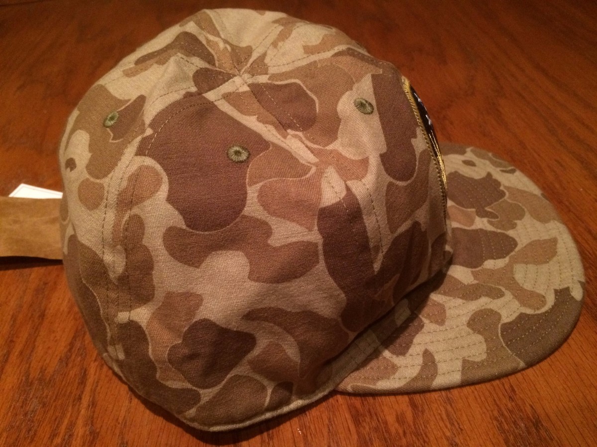 RRL Mighty 8 Reversibel Camo Cap S｜Camouflage logo baseball cap
