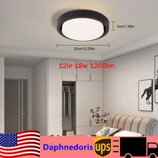 12inch Modern Acrilic Chandelier LED Round Ceiling Light Pendant Lamp Fixture
