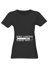 Womens Baby loading Pregnancy T Shirt - Pregnant maternity T-Shirt ladies