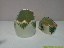 Two Porcelain Handmade Ash Trays from Holland