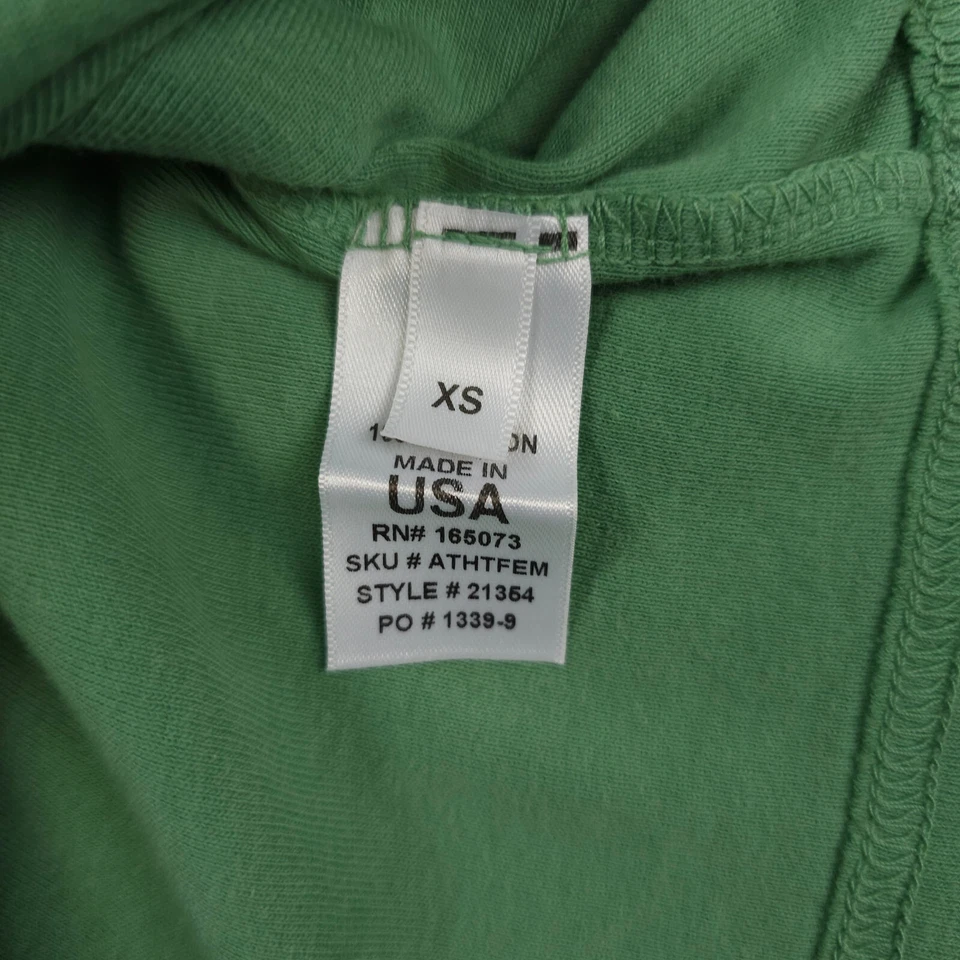 Fresh Produce Top Womens XS Green 3/4 Pocket Sleeve Logo Fem Tee Casual Coastal - Image 4 of 4