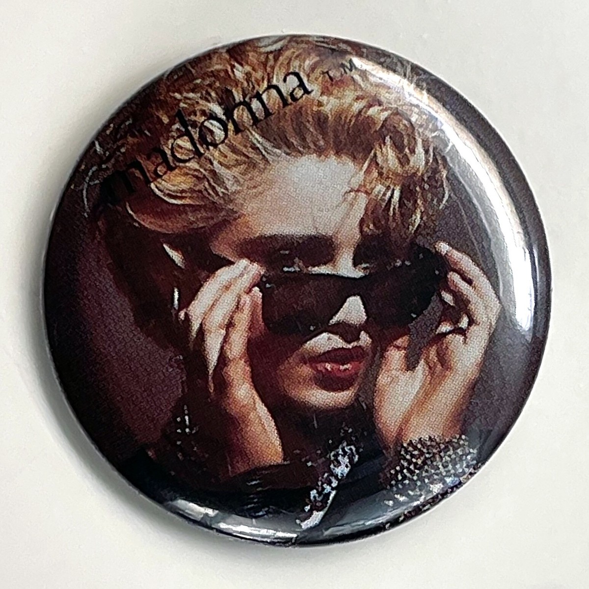 Vintage 1984 Madonna licensed pin Boy Toy Inc button Like A Virgin