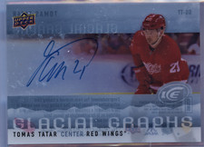 2014-15 UD ICE HOCKEY GLACIAL GRAPHS TOMAS TATAR AUTO