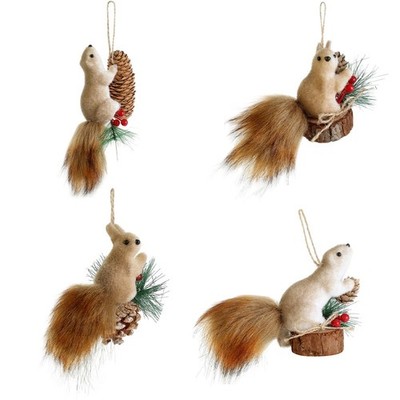 Saisonale Simulation Eichhörnchen Anhänger Dekoration für Weihnachtsbaum und