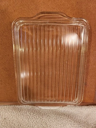 Vintage Pyrex Clear Glass Rectangular Lid #8