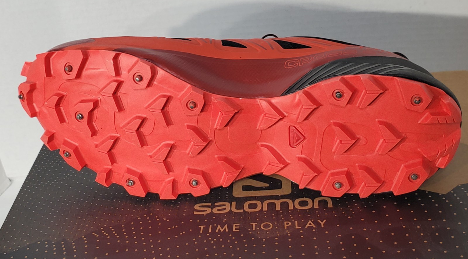 Salomon Spikecross 5 GTX Black/Red Men's 9.5 LIMITED SNOW ICE GORE-TEX