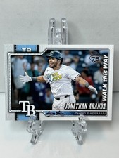 Topps 2026 Series 1 Jonathan Aranda SSP Walk this WAY #326 Tampa   Rays Baseball