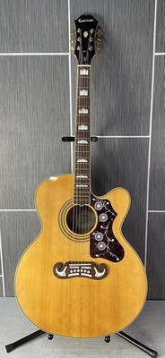Epiphone EJ200CE Natural Acoustic Electric Jumbo Guitar Cutaway SI06121242