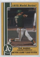 2021 Topps Heritage High Number 1972 World Series Highlights Sal Bando 9lz