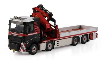 WSI 1:50 Mammoet Volvo FH05 8x2 Pritsche + Palfinger Ladekran LKW Diecast