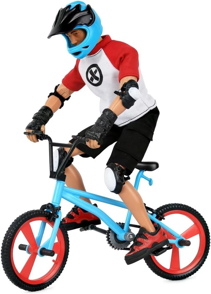 Игровой набор экшн-фигурок Click N' Play Sports & Adventure велосипед и скейтборд 12 дюймов - Изображение 3 из 4