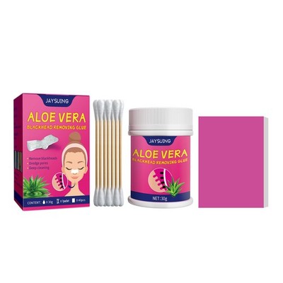 Aloe Vera Peel Off Blackhead Mask Kit, Pore Cleansing with Hyaluronic Acid