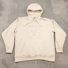 Ariat Hoodie Sweatshirt Womens XL Cream White Real Fading Lines Pullover