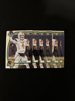 Jacob Zeno (6) 2024 Bowman U Chrome 1st Bowman #83 UAB QB Lot