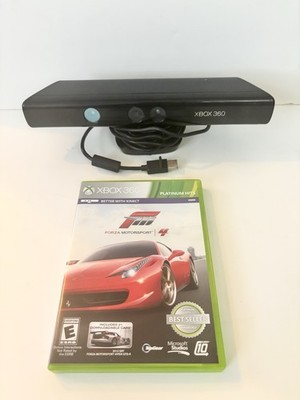 Xbox 360 Kinect Sensor OEM Camera & Forza Motorsport 4 Platinum Hits Bundle CIB