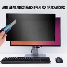 27 Inch Computer Privacy Screen Filter Magnetic 16:9 Anti Blue Light Glare PET