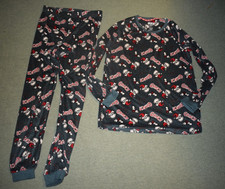 Set Pigiama Natale Grinch Primark Taglia S da 10 a 12 Fondo Verde Top