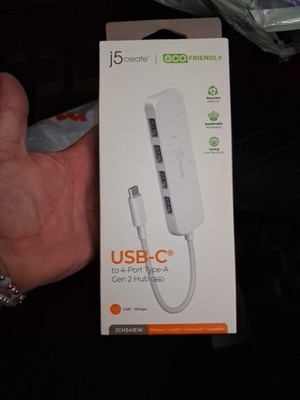 j5create JCA366 50 cm USB-C to 4 Port HDMI Adapter Hub- Multi Monitor Splitter
