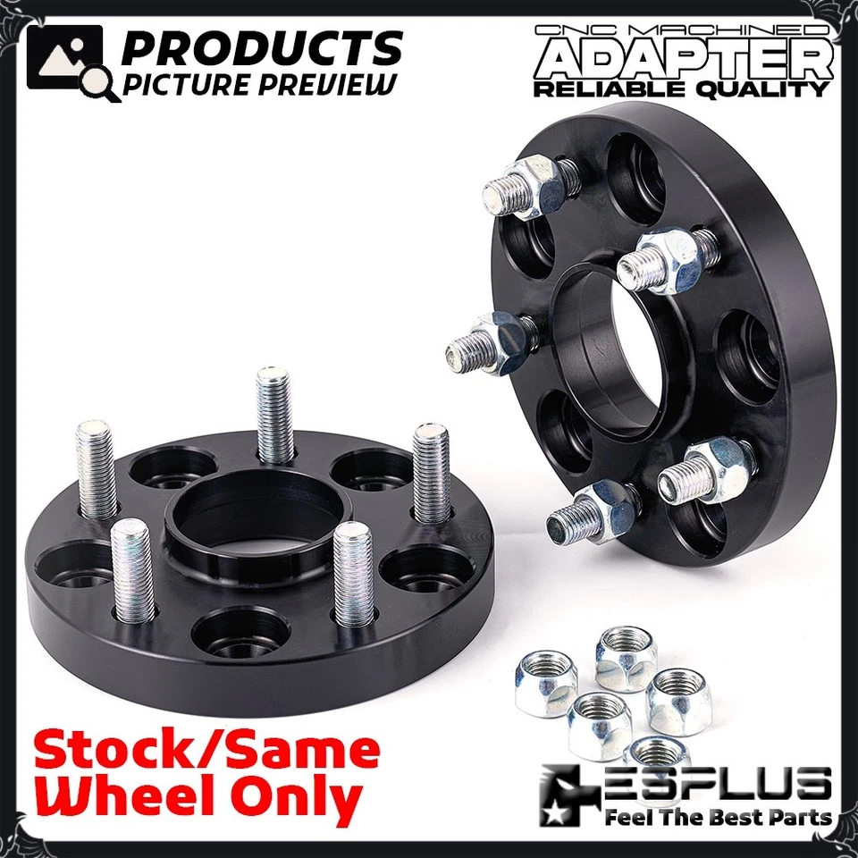 4pc 20mm HUB CENTRIC WHEEL SPACER 5X4.5” CB 60.1mm 12x1.5 FIT Toyota Lexus - Image 2 of 4