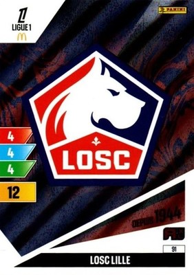 2024-25 PANINI ADRENALYN XL LEAGUE 1 McDonald's LILLE OSC Choose Your Card