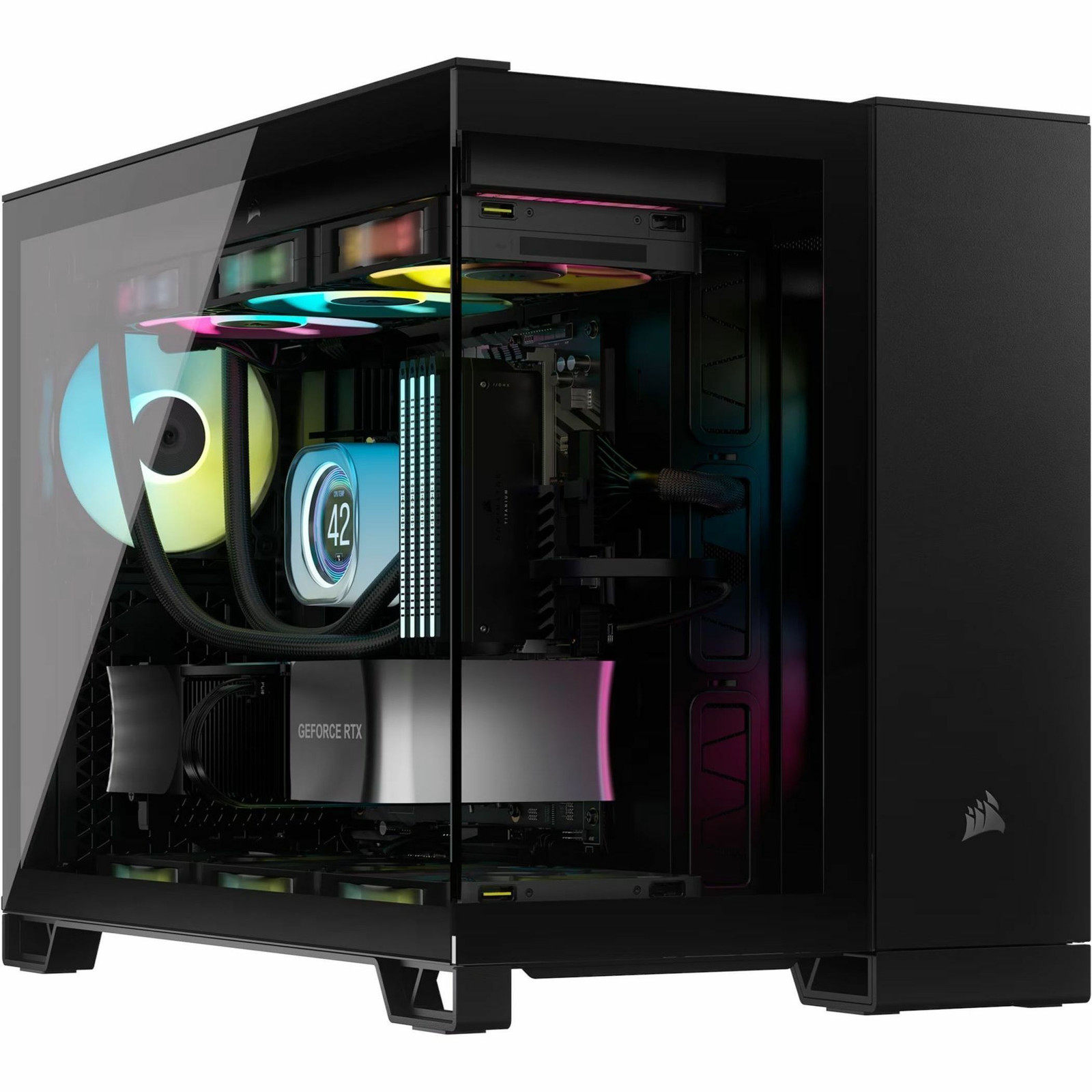 Двухкамерный корпус для ПК Corsair 2500X Mid-Tower - черный