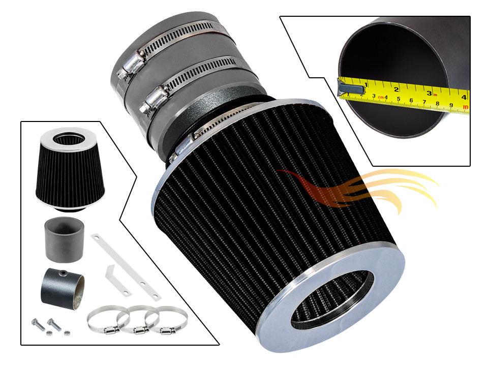 BCP RW GREY For 2002-2005 Kia Sedona 3.5L V6 Ram Air Intake Kit+Filter