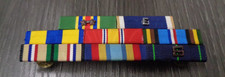 USN ENLISTED 8 Ribbon Bar - Southwest Asia Service -made in USA- USED