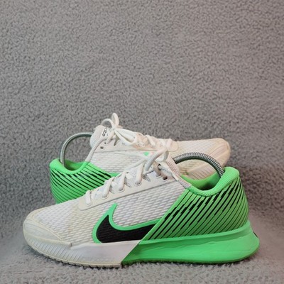Nike Zoom Vapor Pro Womens Size 9 White & Green Running Tennis Shoes Sneakers