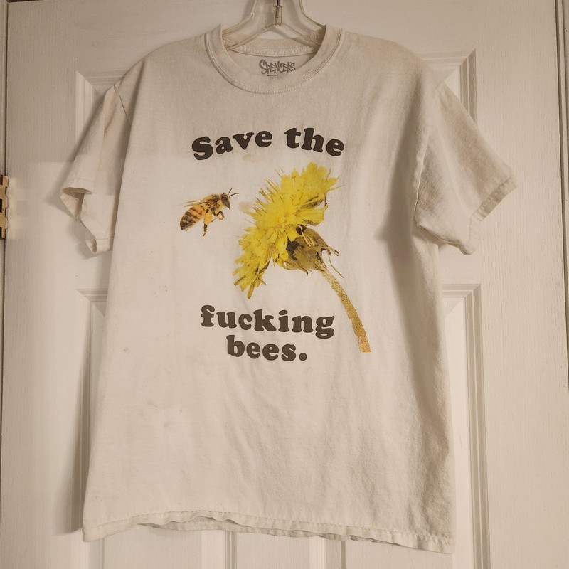 Spencer's Save the F ing Bees Tshirt Medium