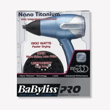 NEW! BaBylissPRO Nano Titanium Dryer Ionic Lightweight 1900 Watts Hair Dryer