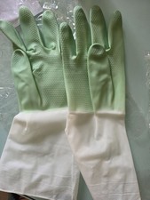 2 Pairs Of Kitchen Gloves Sage Reinforced Size S