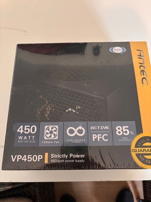 Antec VP450P 450 Watt ATX PC Computer Netzteil P4 P8 PCIe 6pin SATA Molex* nt373