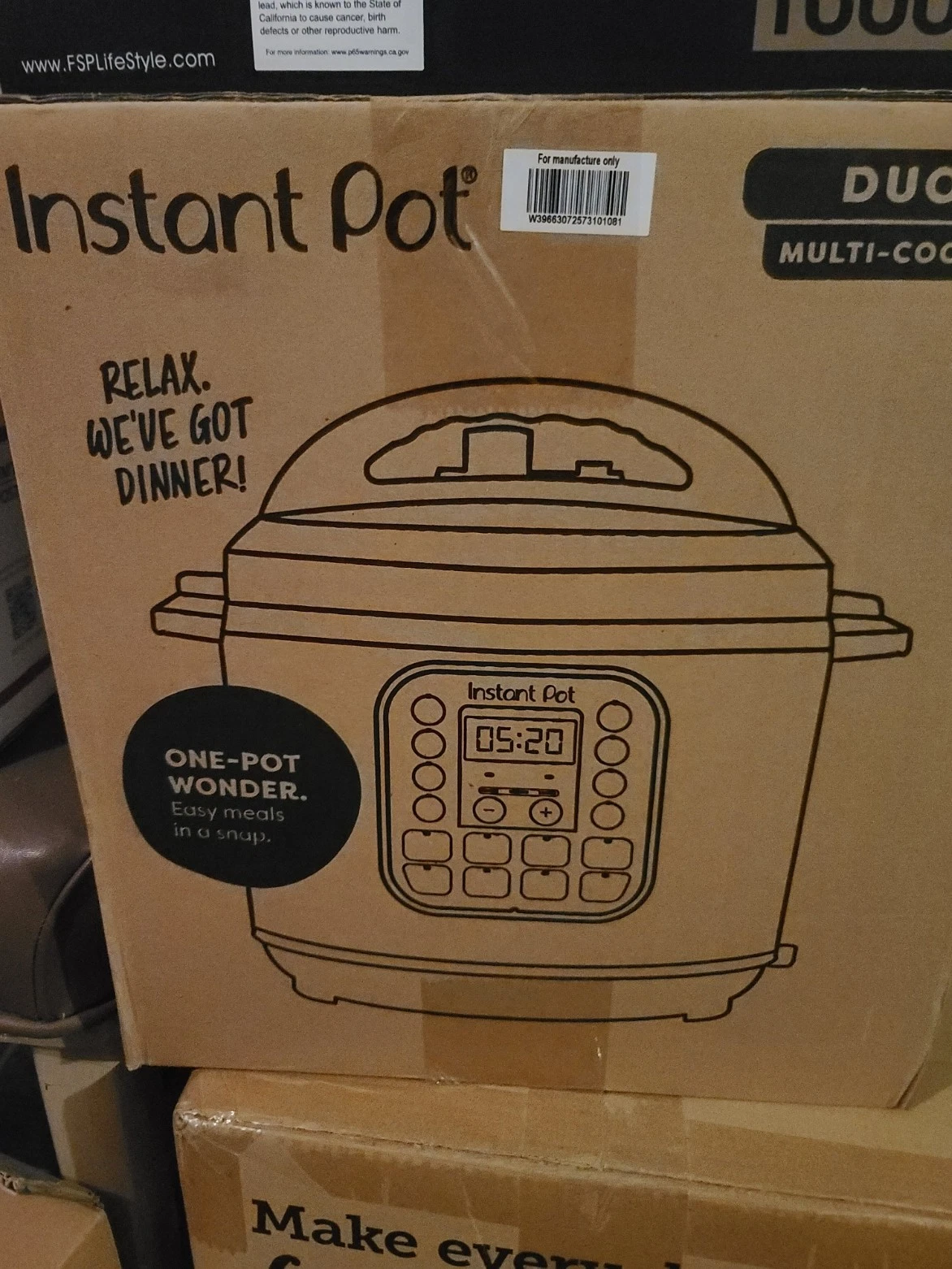 Instant Pot Duo 7 in 1 6 Qt Electric Pressure Cooker Stainless Steel Slow Cooker