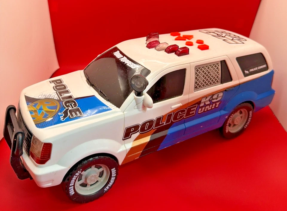 Road Rippers Police K-9 Unidad SUV Luces Motorizadas Azul y Blanco Coche Juguete Estado, 14 pulgadas Foto 4 de 4