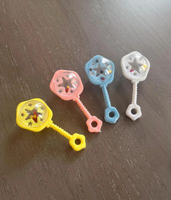 Small 2-1/2'' RATTLES ( Pack of 12) Baby Shower Party Favor Decor CHOOSE COLOR