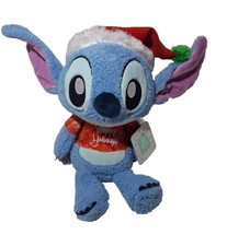 Disney Baby Happy Holidays Stitch Plush 10" Super Soft Crinkly Ears Christmas