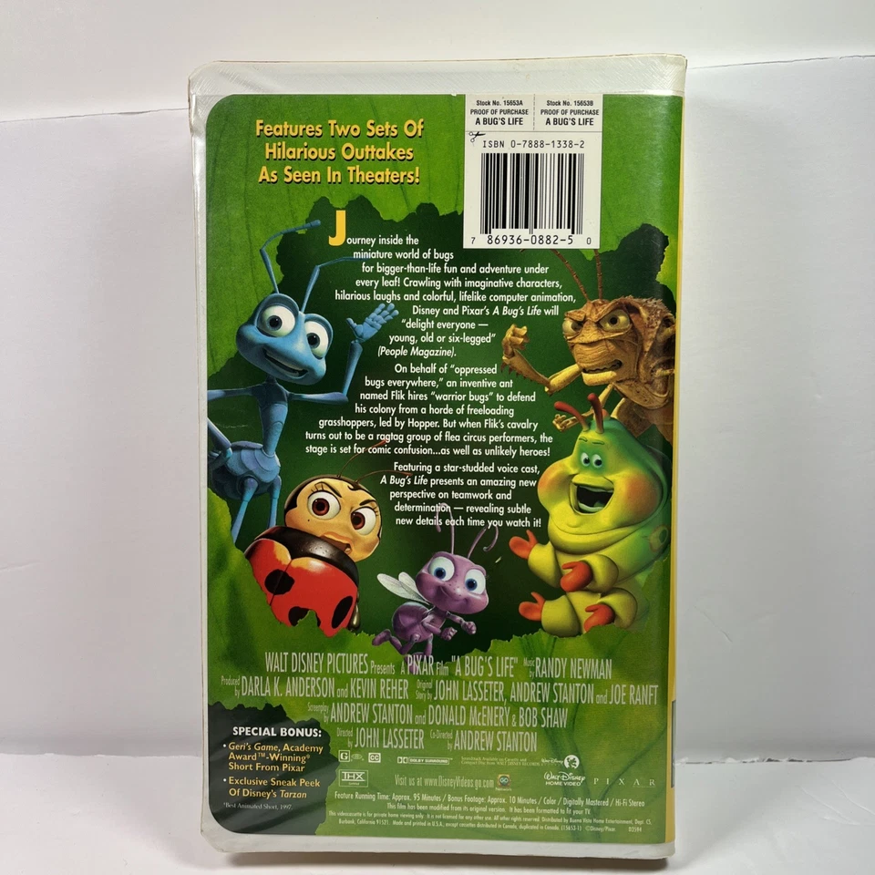 A Bug's Life (VHS, 1999) - Image 2 of 4