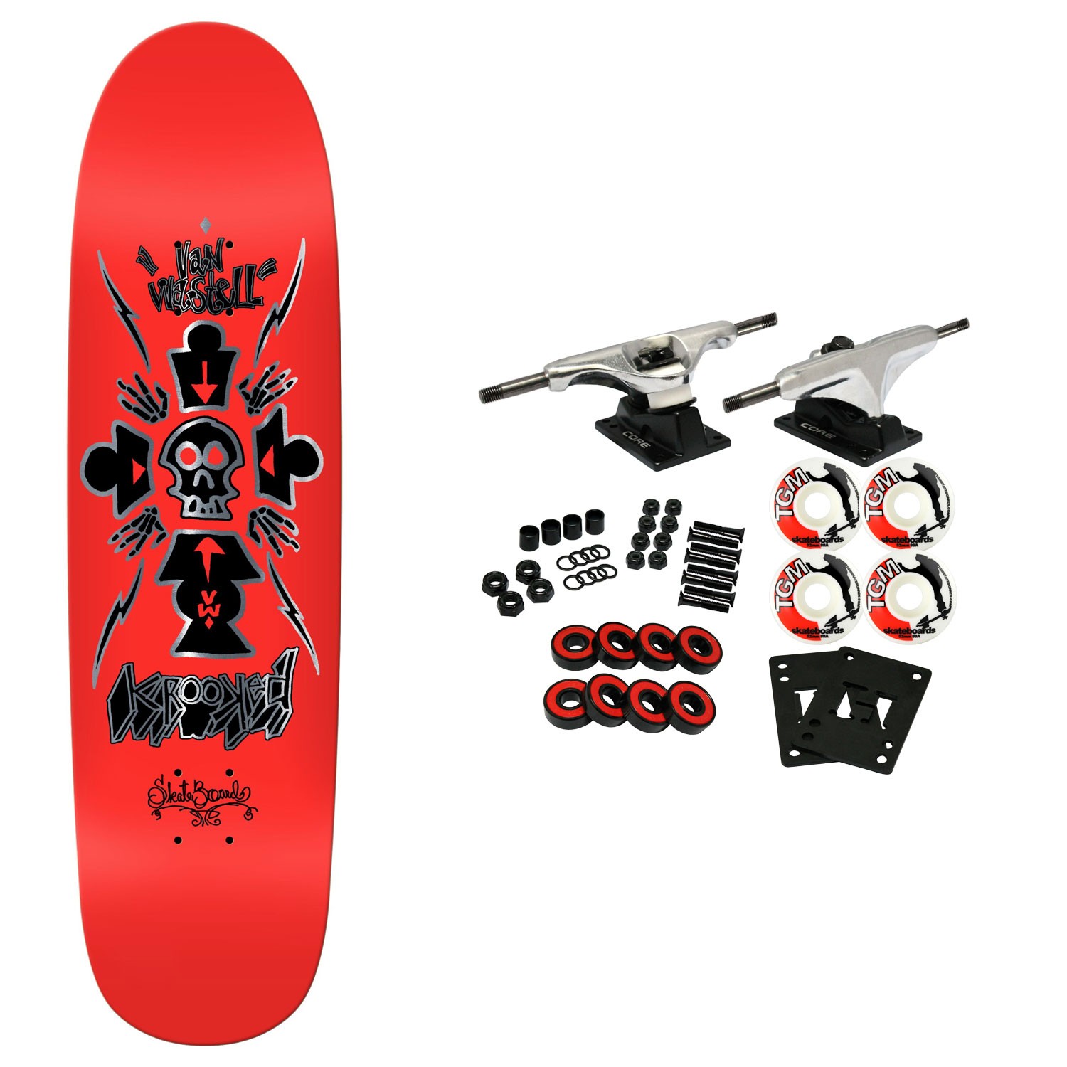 Krooked Skateboard Complete Wastell Redux 8.6" x 31.8"